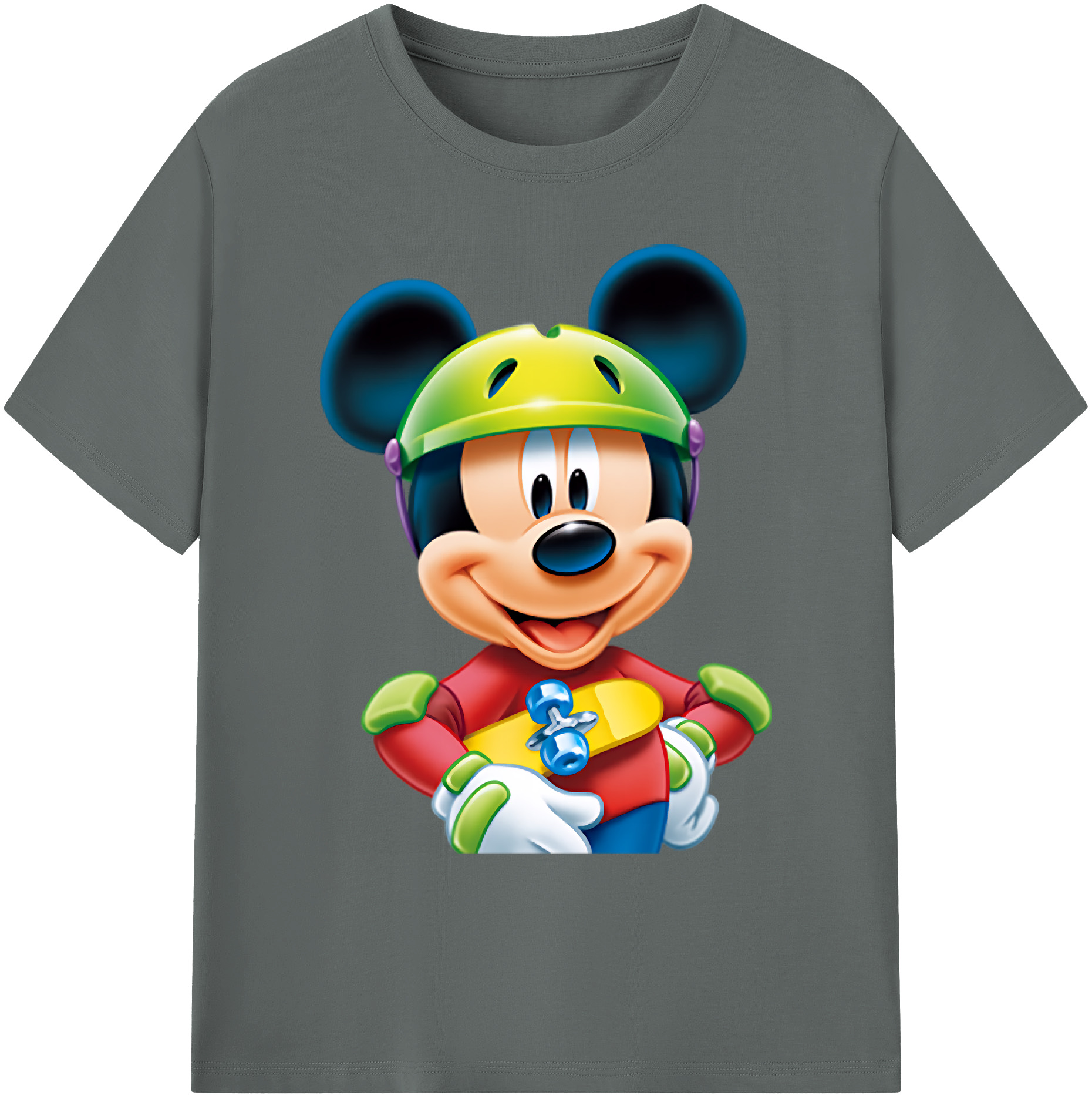ミッキーマウス Mickey Mouse 綿100％ メンズ半袖Tシャツ｜肌触りやわらか＆通気性